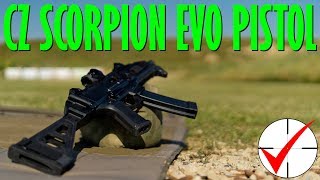 CZ Scorpion Evo Pistol at 100 Yards