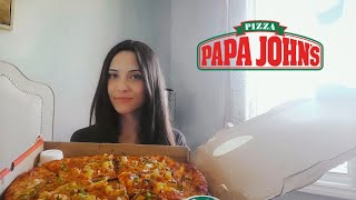 PAPA JOHNS PIZZA MUKBANG