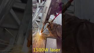 Aluminum guardrail laser welding