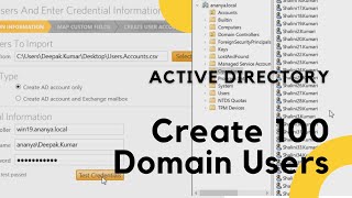 bulk users in active directory - solarwinds user import tool - windows server 2019