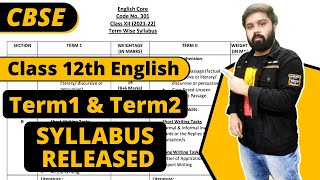 Term 1 Syllabus Class 12 English | Term 1 syllabus class 12 cbse 2021-22