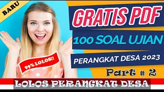 GRATIS PDF 100 SOAL UJIAN PERANGKAT DESA TERBARU 2023/2024