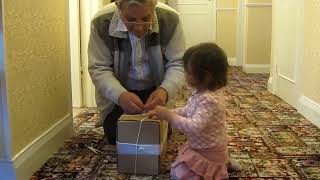 A child helps preach the Gospel and distribute Bibles