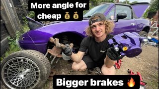 BIGGER BRAKES AND MORE LOCK ON MY JDM MIATA!!! Purple Mx5 drift car gets new parts