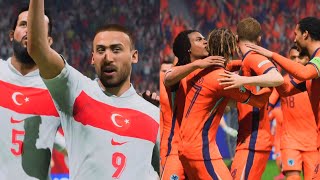 EA FC 24 PS5 UEFA EURO 2024 Nederland vs Turkije Kwartfinale Samenvatting Wedstrijd