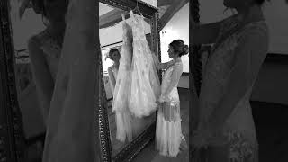 Bride ADMIRES Dress! #shorts #wedding #bride