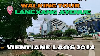 Lane Xang Avenue Today 2 July 2024 // Virtual Walk // Vientiane Capital Laos