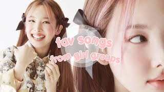 favorite songs from kpop girl groups with @mingisaurus