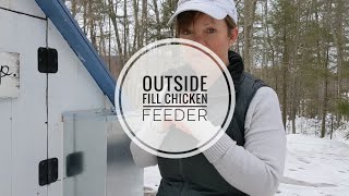 Outside Fill Chicken feeder - BETTER than PVC!