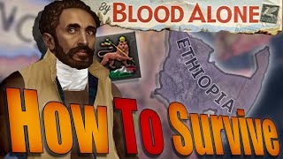 How To Survive As Ethiopia! New DLC By Blood Alone - Achievement Guide Hearts Of Iron IV