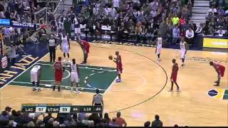 Chauncey Billups Flops on 3 point shot vs. Jazz 12-03-12