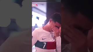 😭 Ronaldo crying after Quarter Final Exit against Morocco , It was His Last World Cup Game 💔