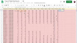 Calculating the mode using Google Sheets