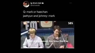 jaehyun&johnny choose mark and said sorry to haechan