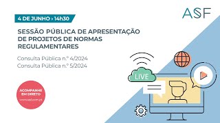 Sessão pública de apresentação conjunta de projetos de normas regulamentares