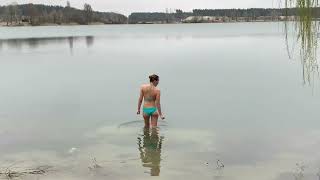 12.04.2022, +8, swimming in cold water, закаливание, моржевание