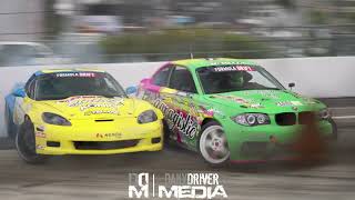 Taylor Hull and Rome Charpentier CRASH - Formula Drift Long Beach