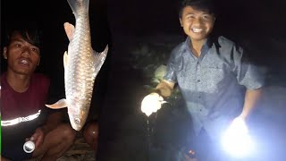 NIGHT FISHING IN NEPAL |Traditional Nepali Style Ma Fishing Hunting||@garamjavlog EP:260||