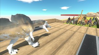 Trying to escape from Ichthyovenator - Animal Revolt Battle Simulator