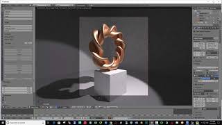 Blender Twisted torus tutorial proj  9