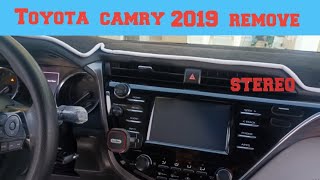 how to remove factory stereo toyota camry 2018