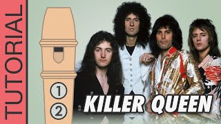 Killer Queen (Queen) - Recorder Flute Tutorial