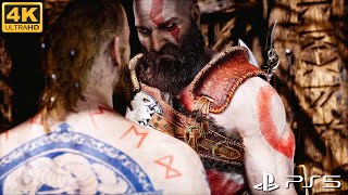 Kratos vs Baldur Epic Fight in 4K HDR | God of War PS5