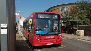 Full journey on RATP Group route 251 Arnos Grove-Edgware (DE20167, YX11GCU) Enviro 200 Dart