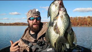 Big Fall Crappies On Ice Fishing Rods (SHARPSHOOTING)