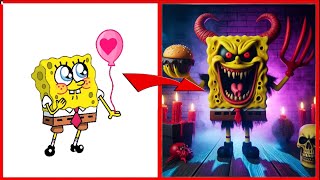 SpongeBob SquarePants as ZOMBIES - All Characters