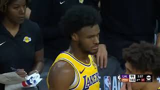 Bronny James called for flagrant foul had LeBron, JJ Redick and Kevin Durant shocked