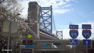 Riding Across The Ben Franklin Bridge