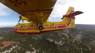 Reportage  Les pilotes des Canadairs CL-215 et CL-415 Français