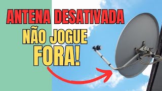 Pegando MAIS DE 50 CANAIS com Mini Parabólica desativada no Satélite D2 70W | Migração banda C p/ KU