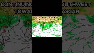 The Latest on Potential Cyclone (90S) Near Mauritius & Madagascar! #shorts #90S #mauritius #réunion