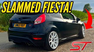 My Fiesta gets LOWERED!! (SCRAPING!)