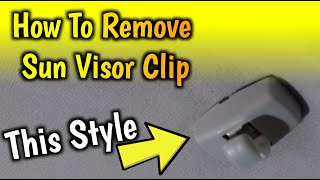 How to Remove the Sun Visor Clip - on Audi A3 A4 | Volkswagen Golf 2004