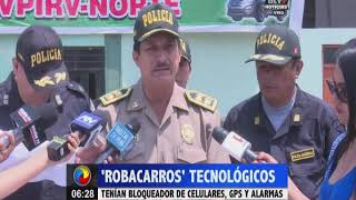 Autoridades capturaron a "robacarros" tecnológicos