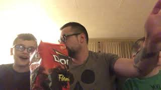 Eating Flaming Hot Doritos