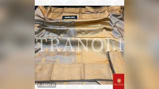 Tranoli Banarasi Silk Zari Border Saree With Blouse Piece