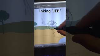 Inking "Jeb# fishing #cartoon #animation