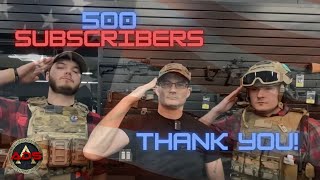 500 SUBSCRIBERS! THANK YOU!