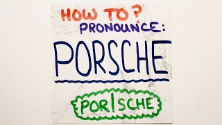 How to pronounce the car brand Porsche correctly, unlike almost everyone else. - ESP