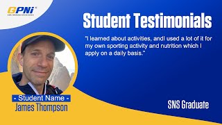 GPNi Student Testimonial "James Thompson"