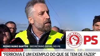 Pedro Nuno Santos visita a nova Linha no Alentejo e realça o seu trabalho nas infraestruturas