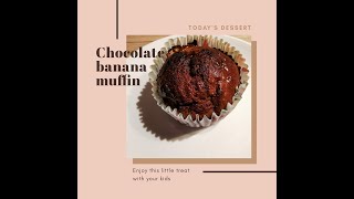 Chocolate banana muffin #lovefood #easyrecipes