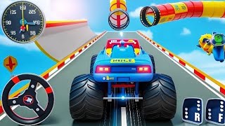 Monster Truck Stunt Racing - Extreme GT Car Mega Ramp Impossible Driver - Android GamePlay #01