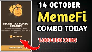 MEMEFI SECRET COMBO TODAY 14 OCTOBER 2024 | MEMEFI DAILY COMBO | MEMEFI COMBO TODAY | MEMEFI COMBO