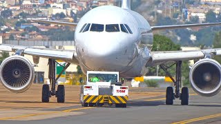 Plane Spotting, LATAM Airbus A320 Pushback and Taxi, AEROPLANE