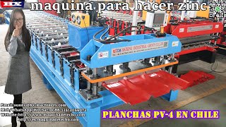 Maquina para fabricar planchas zinc pv4